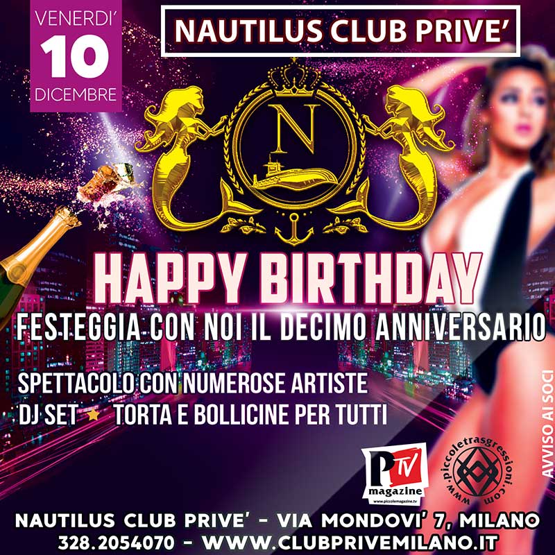 Nautilus Club Compleanno Prive